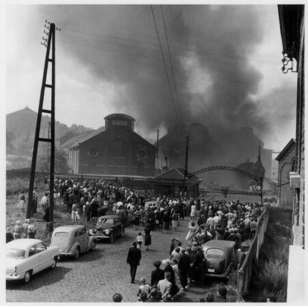 Le 08 08 1956 Detraux Paquay coll Musée de la photographie de Charleroi Bois du cazier