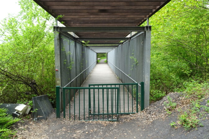 Bois du Cazier passerelle EE