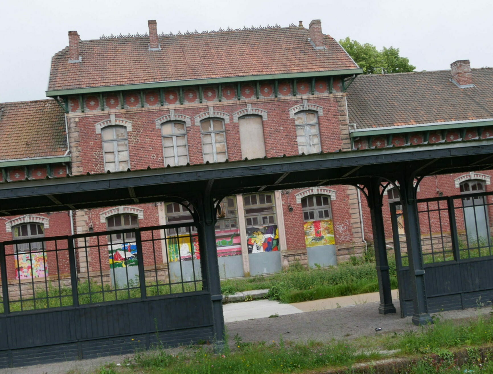 La gare des Mines des Houillères Somain à Péruwelz
